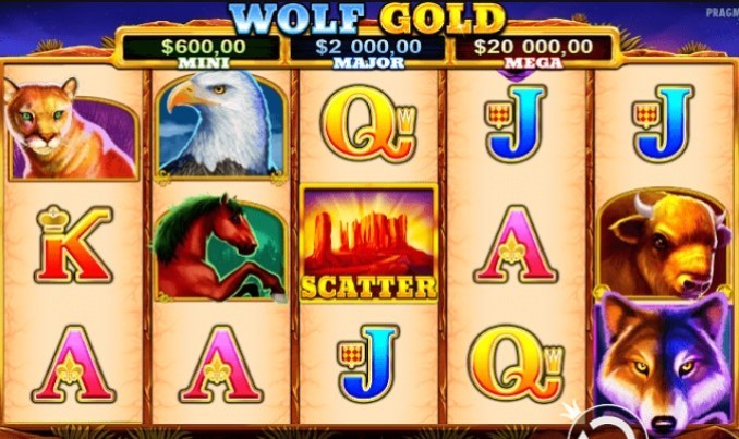 Wolf Gold игровой интерфейс